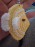 H Handcrafted crocheted keychain