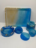 Handmade resin smoke and tray kit