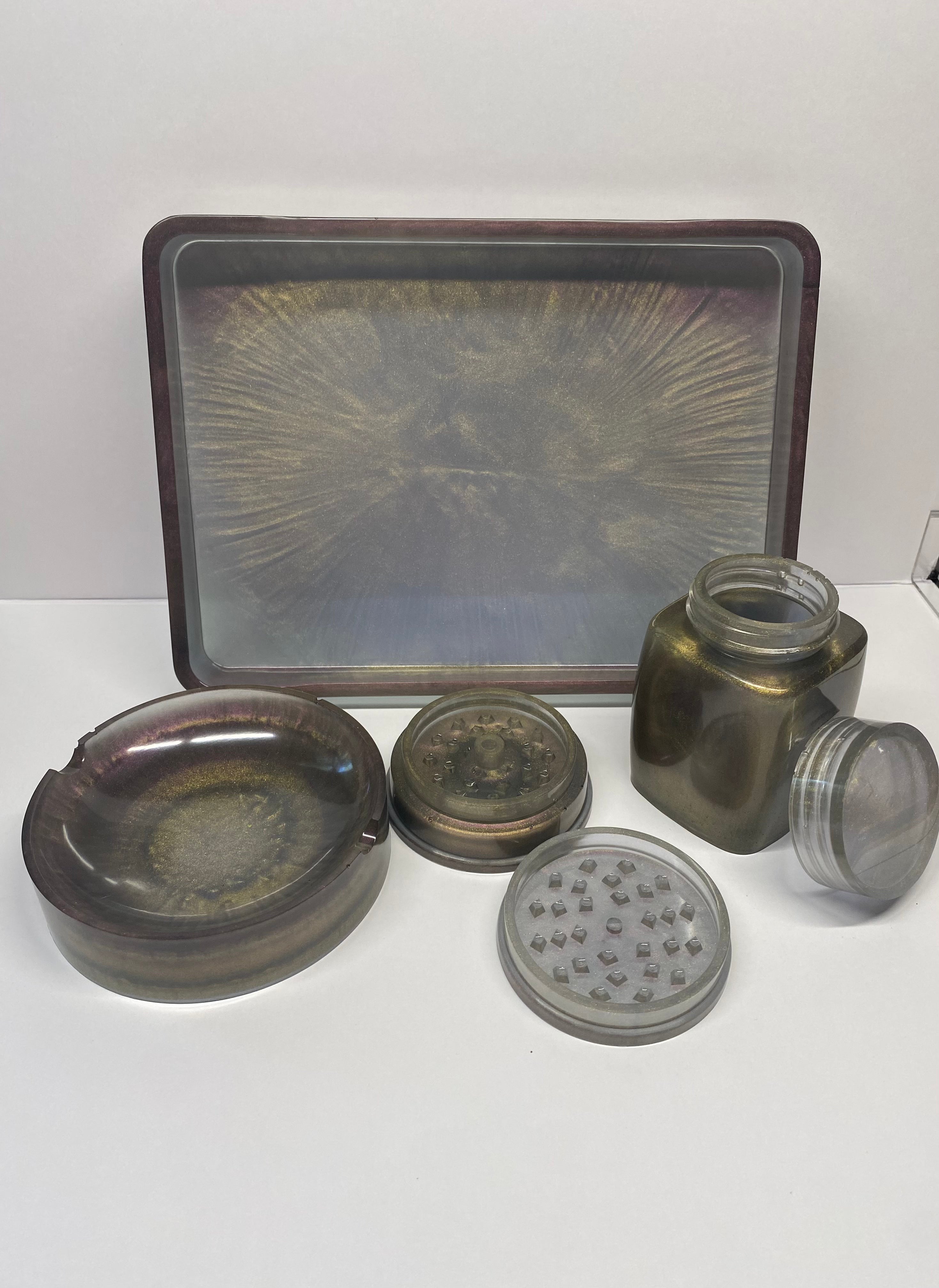 Handmade smoke and tray kit