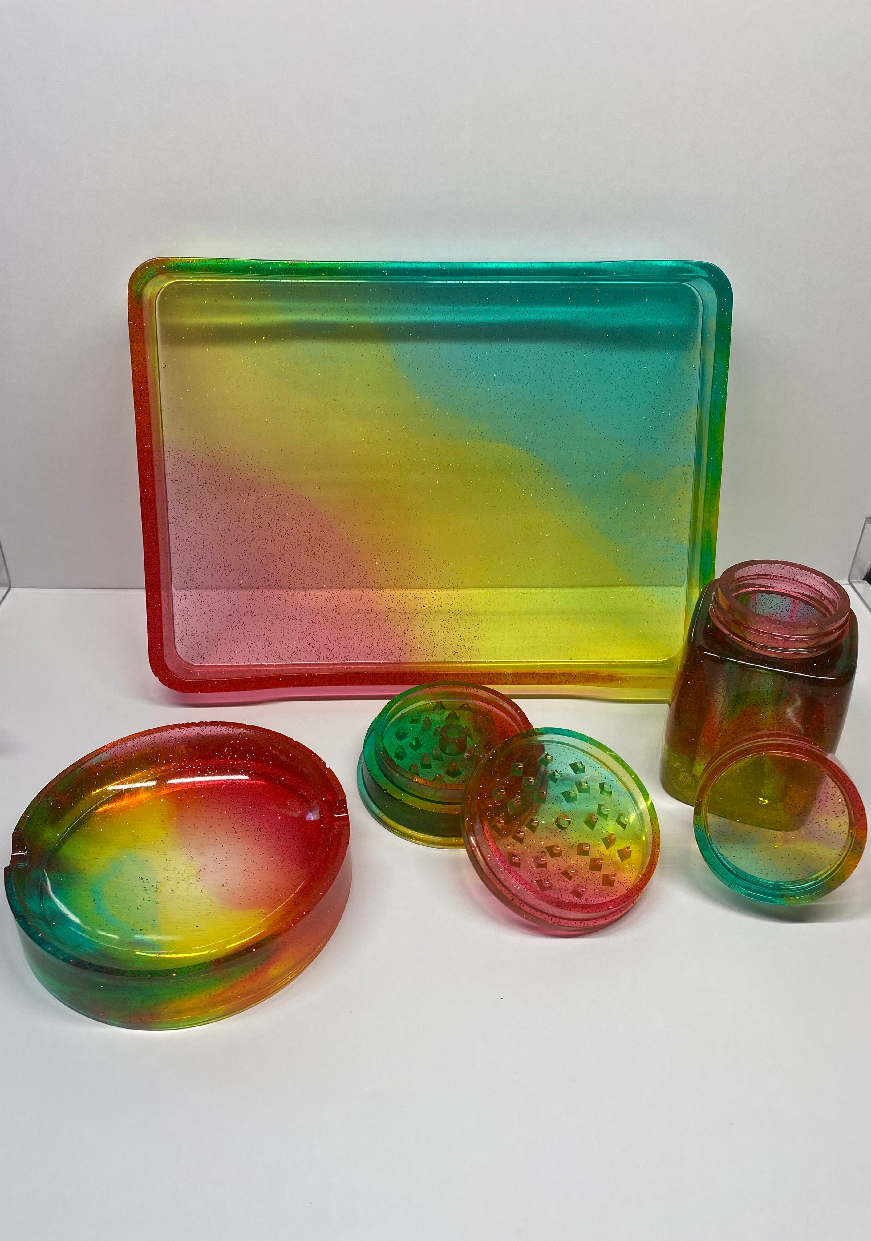 Resin smoke and tray kit