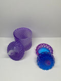 Handcrafted resin jars with lid