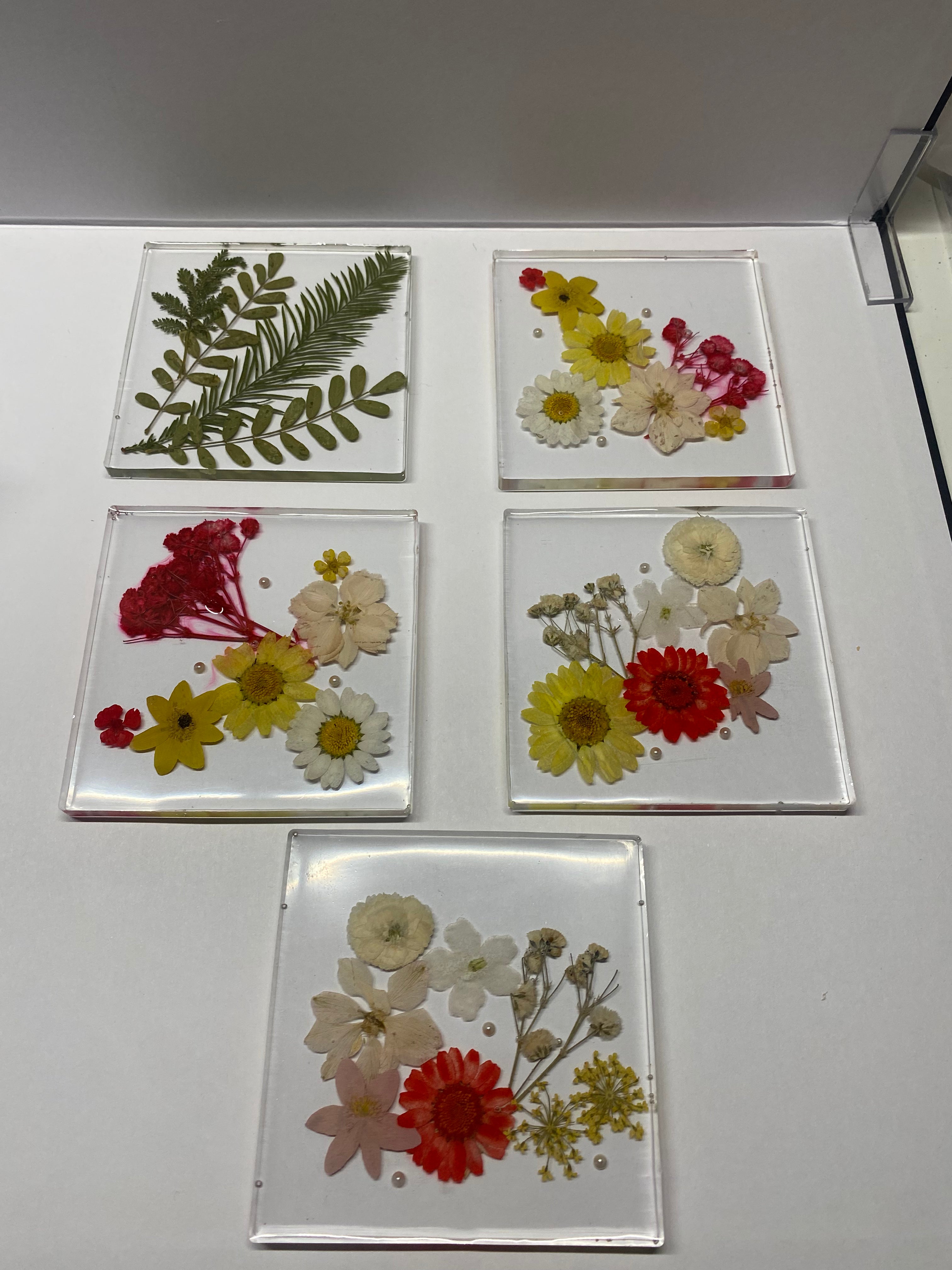 Hand crafted risen coasters