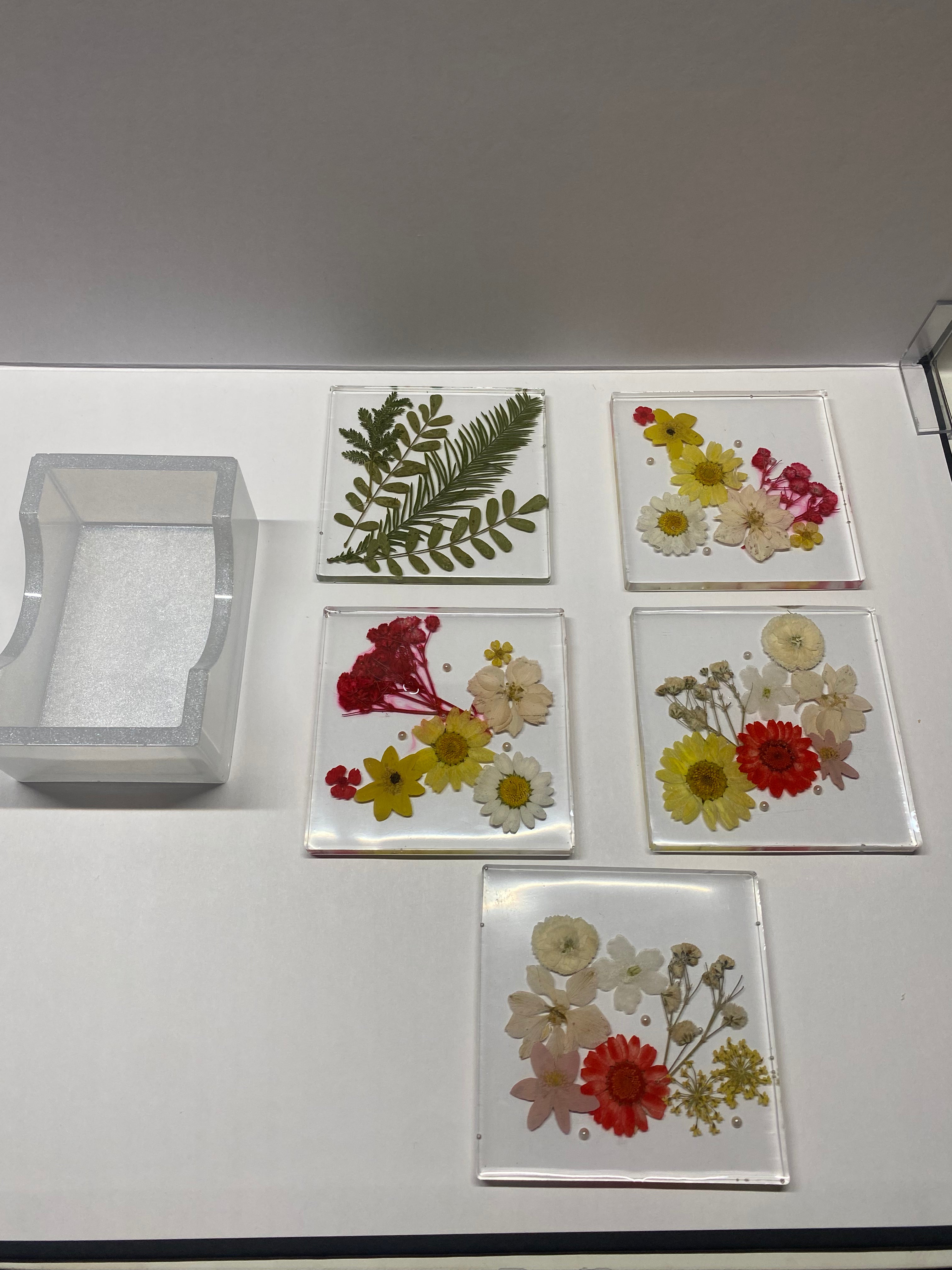 Hand crafted risen coasters