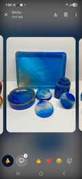 Handmade blue smokers kit